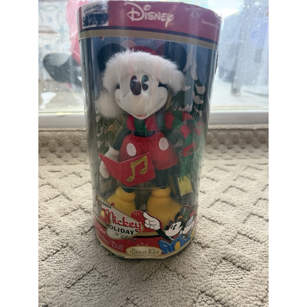 Vintage 2005 Original Holiday Porcelain Mickey Mouse Doll